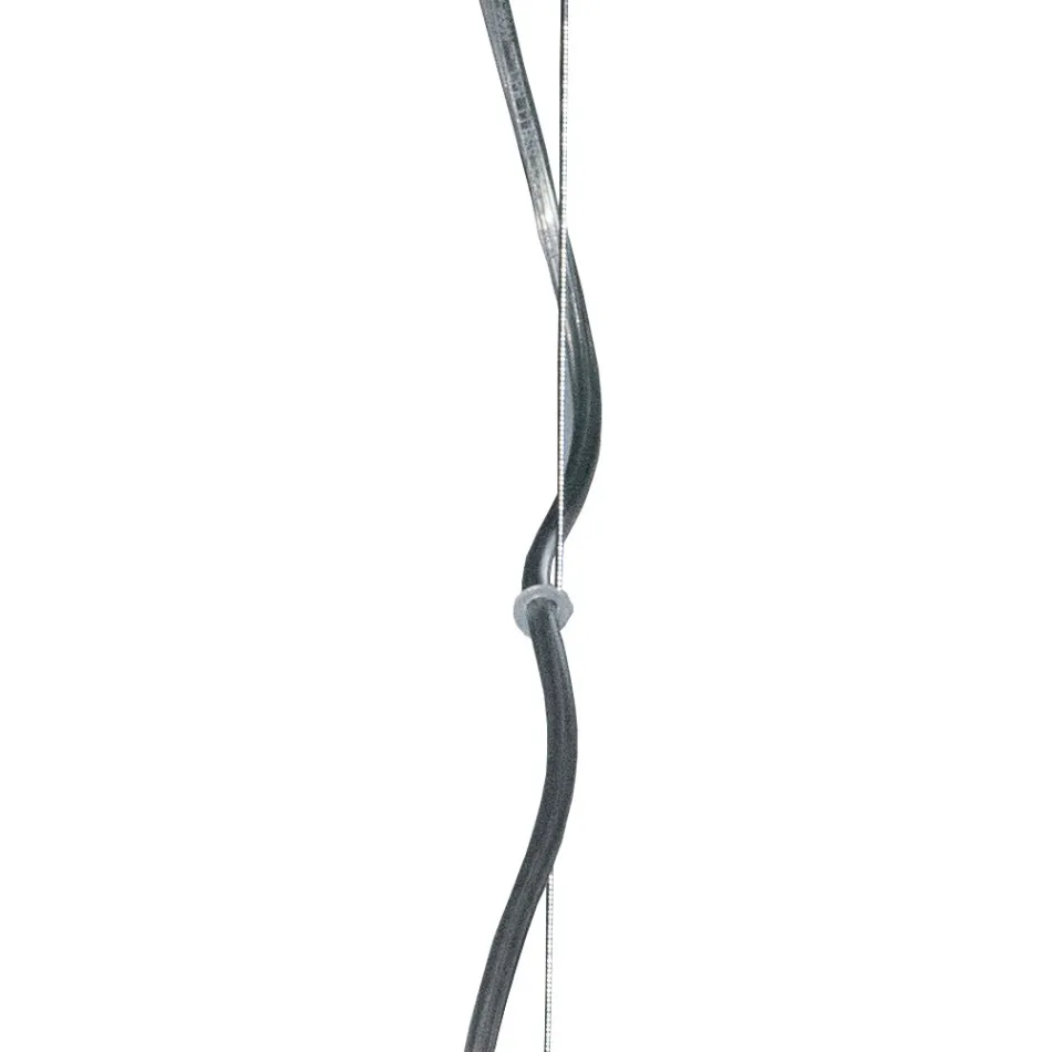 Three-Light Venetian Blown Glass Chandelier Made in Italy - Soffio Viadurini