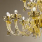Handcrafted 18 Lights Chandelier in Venice Glass, Made in Italy - Regina Viadurini
