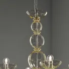 Classic Chandelier 12 Lights in Venetian Glass Made in Italy - Foscarino Viadurini