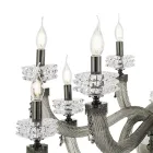 Classic Chandelier 18 Lights in Italian Luxury Handcrafted Glass - Saline Viadurini