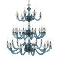 Classic Chandelier 30 Lights in Italian Luxury Handcrafted Glass - Saline