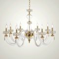 Classic Chandelier 8 Lights in Italian Luxury Handcrafted Glass - Saline