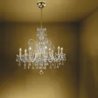Classic Chandelier 8 Lights in Venetian Glass Made in Italy - Florentine Viadurini
