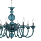 Luxury Italian Handmade Glass Chandelier 8 Lights - Mindful Viadurini