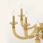 Classic 8 Lights Chandelier in Artisan Glass and Crystals - Magrena Viadurini