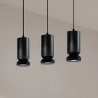 Chandelier with 3 LEDs in Powder Coated Aluminium and Adjustable Cable - Buxus Viadurini