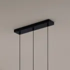 Chandelier with 3 LEDs in Powder Coated Aluminium and Adjustable Cable - Buxus Viadurini