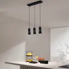 Chandelier with 3 LEDs in Powder Coated Aluminium and Adjustable Cable - Buxus Viadurini