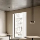 Chandelier with 6 Lights in Iron and Glass Made in Italy - Cloudy Viadurini