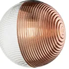 Chandelier with 8 Lights in Blown Glass in the Shape of a Sphere Made in Italy - Prilla Viadurini