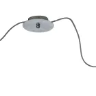 Off-Center Chandelier in Hand-Laid Glass Made in Italy - Iride Viadurini