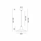 Chandelier of industrial style design in antique iron Monica Viadurini