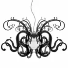 Modern design plexiglass chandelier made in Italy, Malito Viadurini