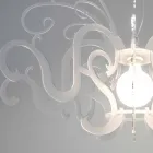 Modern design plexiglass chandelier made in Italy, Malito Viadurini