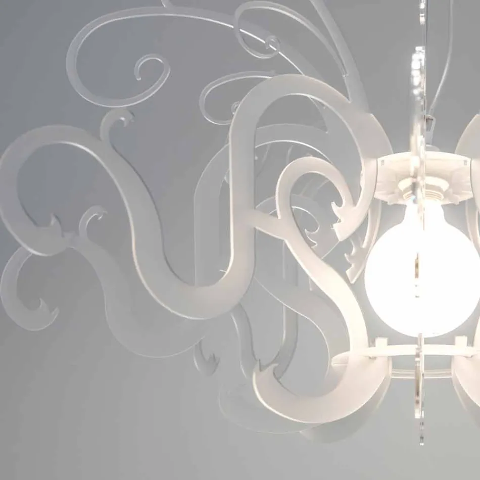 Modern design plexiglass chandelier made in Italy, Malito Viadurini