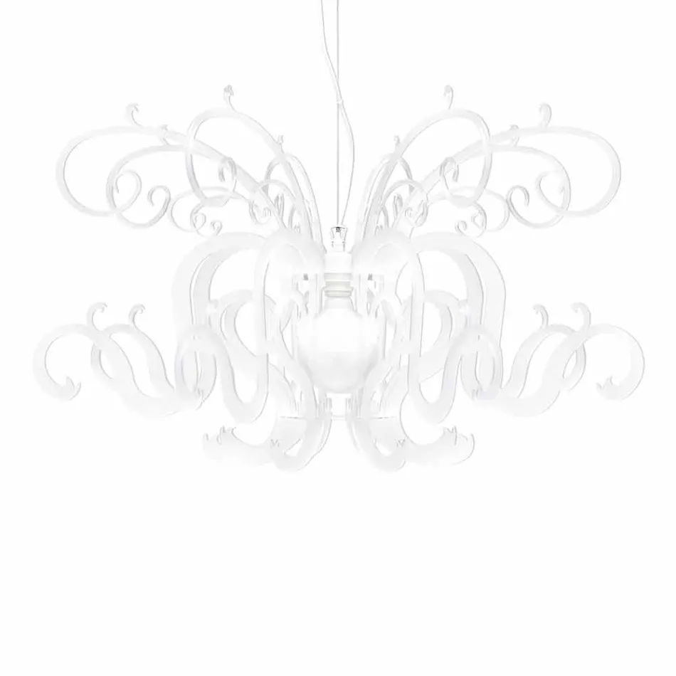 Modern design plexiglass chandelier made in Italy, Malito Viadurini