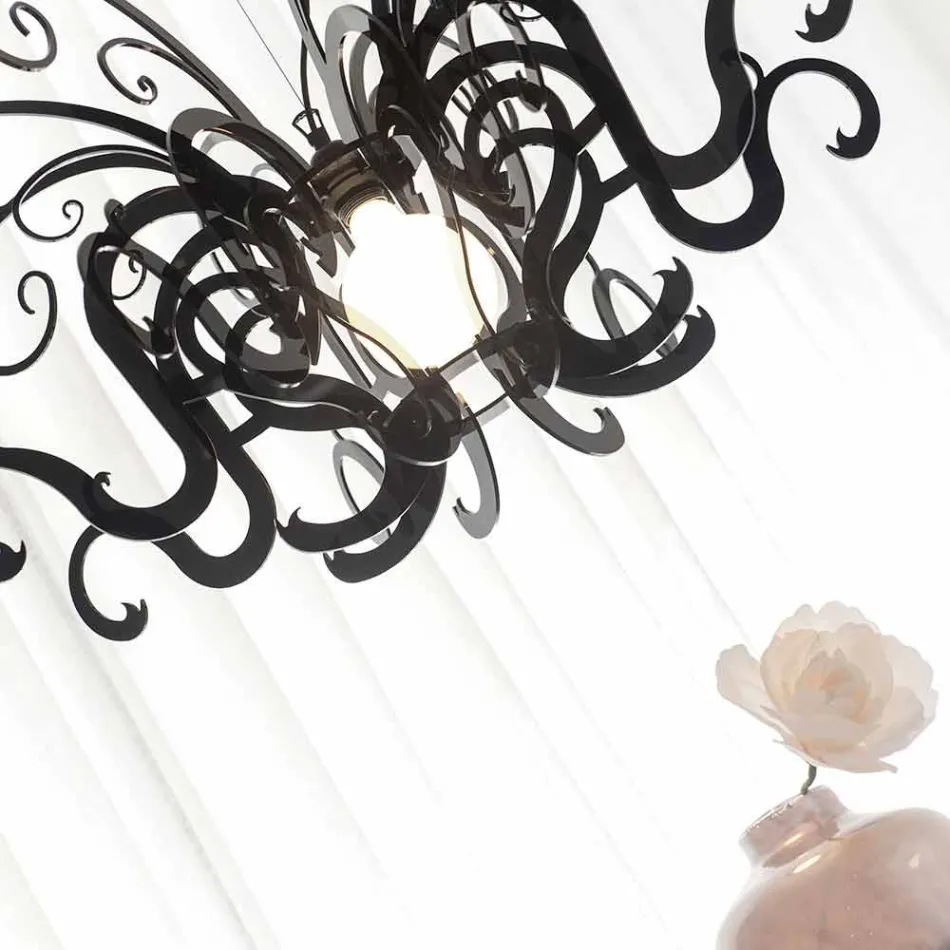 Modern design plexiglass chandelier made in Italy, Malito Viadurini