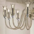Handmade Chandelier with 18 Lights in Venice Glass Made in Italy - Vittoria Viadurini