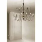 Handmade Chandelier with 18 Lights in Venice Glass Made in Italy - Vittoria Viadurini