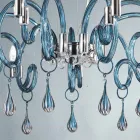 Handmade 9 Light Chandelier in Venetian Glass Made in Italy - Bernadette Viadurini