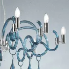 Handmade 9 Light Chandelier in Venetian Glass Made in Italy - Bernadette Viadurini