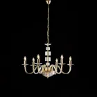 Made in Italy Glass and Rhinestone Chandelier for Interior Decor - Innsbruck Viadurini