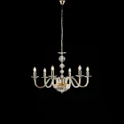 Made in Italy Glass and Rhinestone Chandelier for Interior Decor - Madrid Viadurini