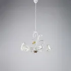 Ivory Lacquered Iron Chandelier Made in Italy for Interior Decor - Marrakech Viadurini