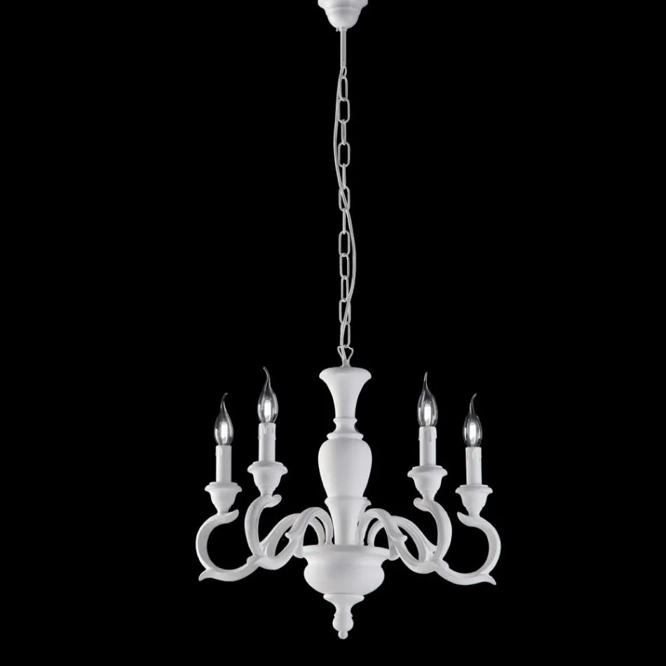 Wooden Chandelier Made in Italy for Interior Decorating - Florence Viadurini