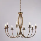 White metal chandelier for illuminating refined spaces – Roccia Viadurini