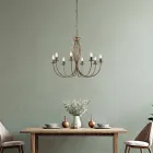 White metal chandelier for illuminating refined spaces – Roccia Viadurini