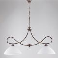 Metal and ceramic chandelier for elegant interiors – Eclisse