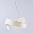 Asteroide: A black metal and glass chandelier for modern spaces. Viadurini