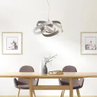 Metal and glass chandelier to elegantly illuminate interiors – Rosmarino Viadurini