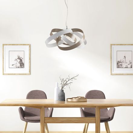 Metal and glass chandelier to elegantly illuminate interiors – Rosmarino Viadurini