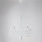 Metal and glass chandelier for elegant interior lighting – Laguna Viadurini