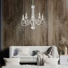 Metal and glass chandelier for elegant interior lighting – Laguna Viadurini