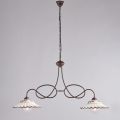 2-Light Ceramic Metal Chandelier for Indoor Use - Polaris