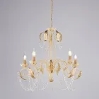 Metal chandelier for bright and welcoming interiors – Perla Viadurini