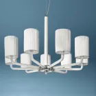 Chandelier in Venice Glass and Metal Handmade in Italy - Graham Viadurini