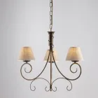 Two-light glass and metal chandelier for refined spaces – Draco Viadurini