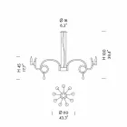 Handmade Venetian Glass Chandelier with 9 Lights Made in Italy - Bernadette Viadurini