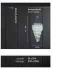 Classic Luxury Chandelier in Chromed Metal and Cut Crystal - Lambert Viadurini