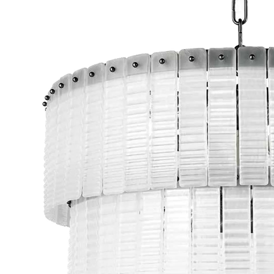 Modern Chandelier 12 Lights in Italian Luxury Handcrafted Glass - Valadier Viadurini