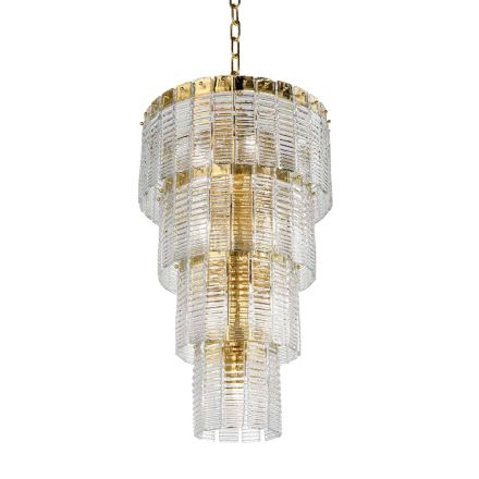 Modern Chandelier 12 Lights in Italian Luxury Handcrafted Glass - Valadier Viadurini