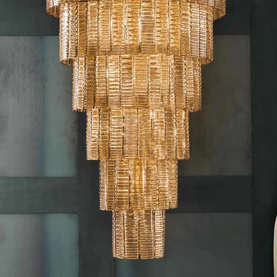 Modern Chandelier 36 Lights in Italian Luxury Handcrafted Glass - Valadier Viadurini