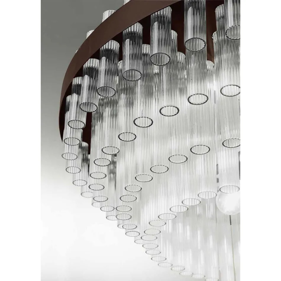 Modern Luxury Italian Artisan Blown Glass Chandelier - Maesta Viadurini