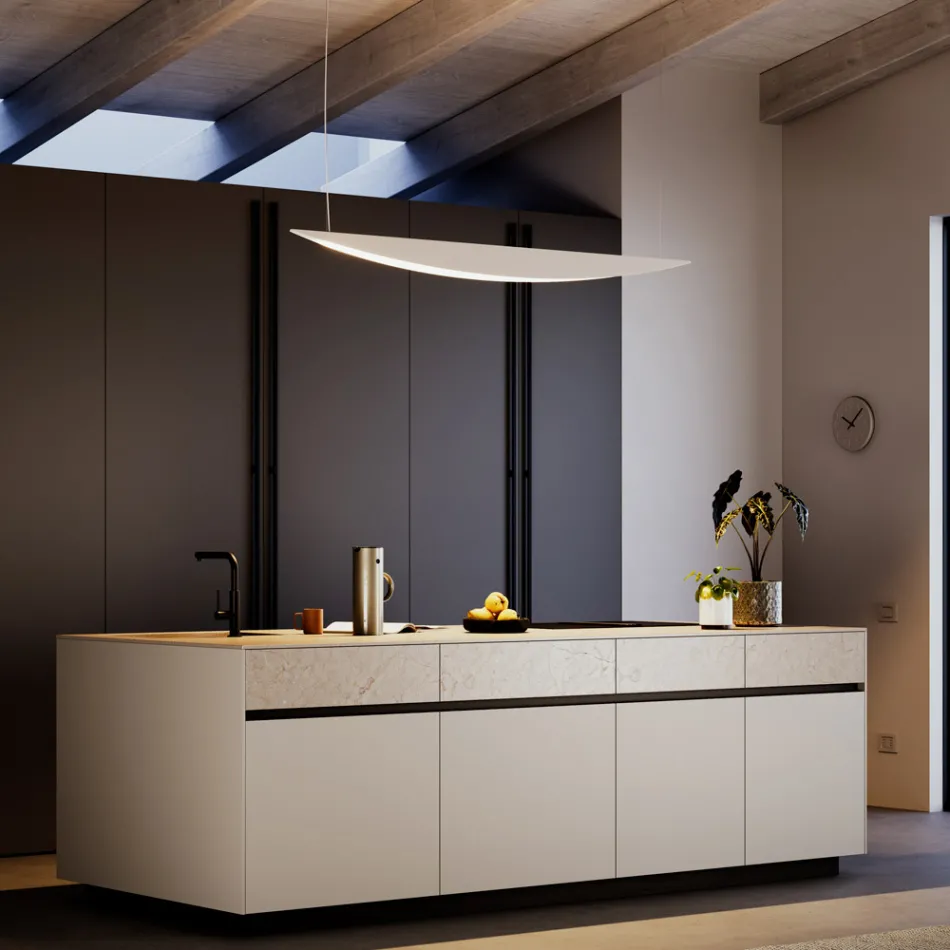 Chandelier Made of Recyclable Aluminium in Various Colours - Mila Viadurini