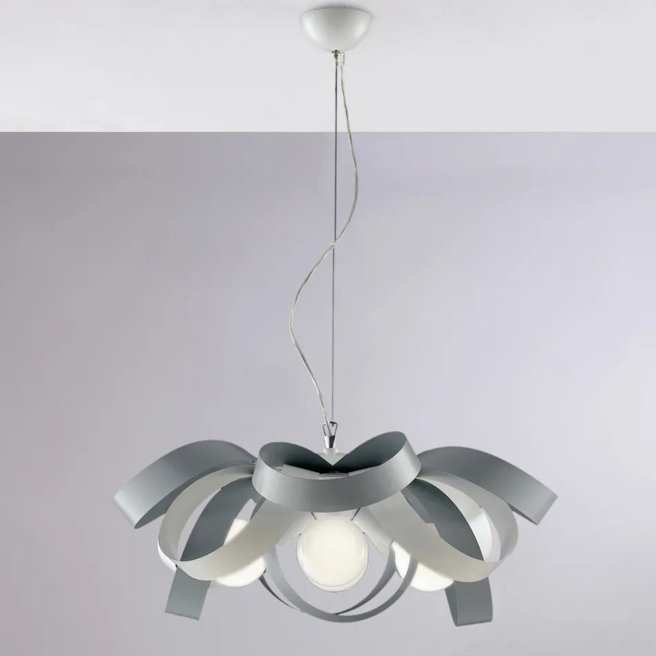 Shabby chic white metal chandelier for tasteful decor – Sea Viadurini