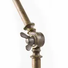 Industrial style chandelier in iron and brass Reporter Il Fanale Viadurini